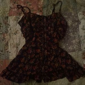 Express tank top. Sheer floral pattern, size M